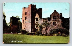 Ludlow Castle Antique Postcard UNP Unused DB G Woolley 
