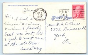 Sunset on the Columbia - Portland - OREGON Postcard