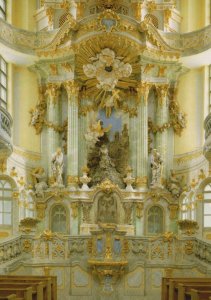 Germany Postcard - Dresden - Frauenkirche - Altar  RRR134