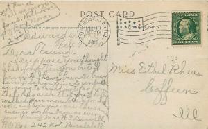 CA, Yosemite National Park, Bridal Falls, Three Graces, Postmark 1910 