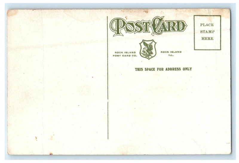 c1920 The Palmer School of Chiropractic Davenport Iowa IA Unposted Postcard