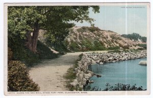 Gloucester, Mass, Along The Sea Wall, Stage Fort Park