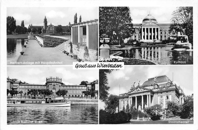 BG15514 gruss aus wiesbaden ship bateaux   germany CPSM 14x9cm