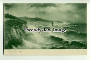 ar0474 - Rough Sea's on Coast of Falmouth - Artist G.E.Newton- Postcard - Tuck's