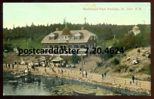 h3954 - ST. JOHN NB Postcard 1900s Rockwood Park Pavilion