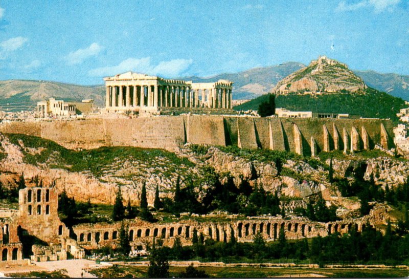 Greece Atehns View Of The Acropolis