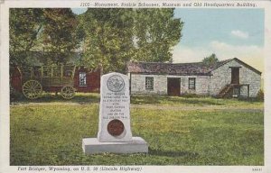 Wyoming Fort Bridger Monument Prairie Schooner Museum And Old Headquarters Bu...