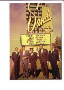 Actors, Sinatra, Martin, Davis Jr, Lawford, Bishopo, The Sands, Las Vegas Nev...
