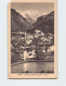 Postcard Interlaken und die Jungfrau, Interlaken, Switzerland