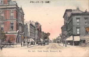 Newport Kentucky York Street Vintage Postcard AA18038