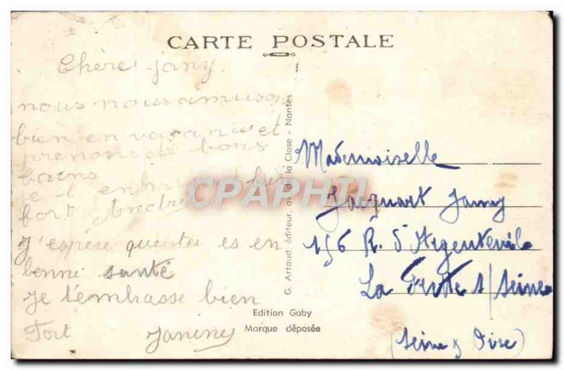 Postcard Old Treport Cliffs