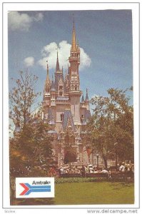 The Pastel towers and turrets of Cinderella's Castle,Disneyworld,40-60s