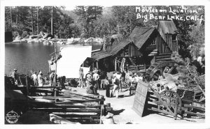 California Big Bear Movies Location Frashers 1950s RPPC Photo Postcard 22-4215