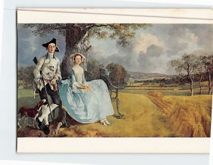 Postcard Mr. & Mrs. Robert Andrews by Thomas Gainsborough National Gallery