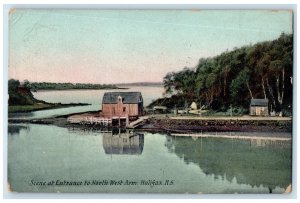 1908 Scene at Entrance to North West Arm Halifax Nova Scotia Canada Postcard