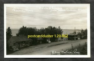 h3070 - ROCHER-PERCE Quebec 1951 Hotel & Cabins. Real Photo Postcard
