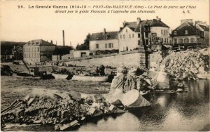 CPA Pont-Sainte-Maxence - Le Pont de Pierre sur l'Oise Detruit (1032475)