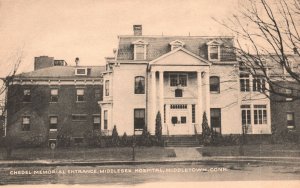 Vintage Postcard Chedel Memorial Middlesex Hospital Bldg. Middletown Connecticut