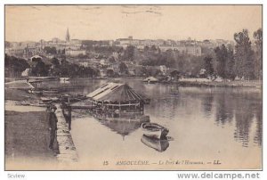 ANGOULEME, Le Port de l'Houmeau, Charente, France, PU-1918