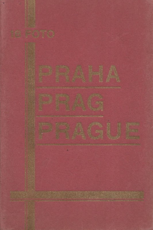 Prague Czech Repubic Old Rare 18x Real Photo Old Postcard Book