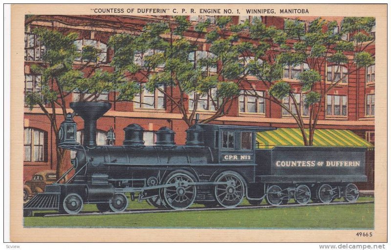 Counters of Dufferin C.P.R. Engine No. 1, Winnipeg, Canada, 30-40s