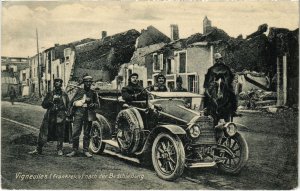 CPA Vigneulles-les-Hattonchatel nach der Beschiessung - Auto (1036941)