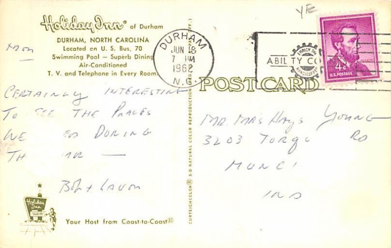 Holiday Inn Durham, North Carolina NC