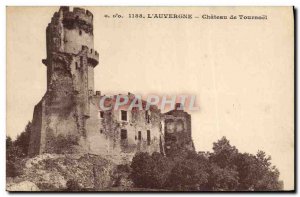 Old Postcard L & # 39Auvergne Château de Tournoël