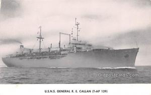 USNS General RE Callan Military Battleship Unused 
