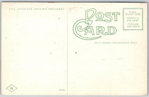 Dayton Ohio c1910 Postcard New Post Office Street Scene Flags