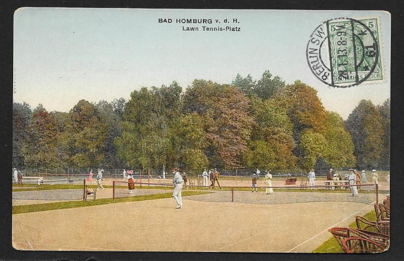 Lawn Tennis Platz Bad Homburg Hesse Germany used c1913