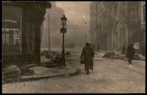 Germany WWI Battlefield Dead In The Streete in Lille  RPPC 65389