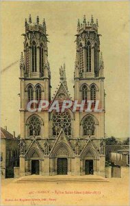 Old Postcard Nancy Eglise Saint Leon