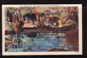 Virginia Postcard Mirror Lk Massanutten Cavern Harrisonburg