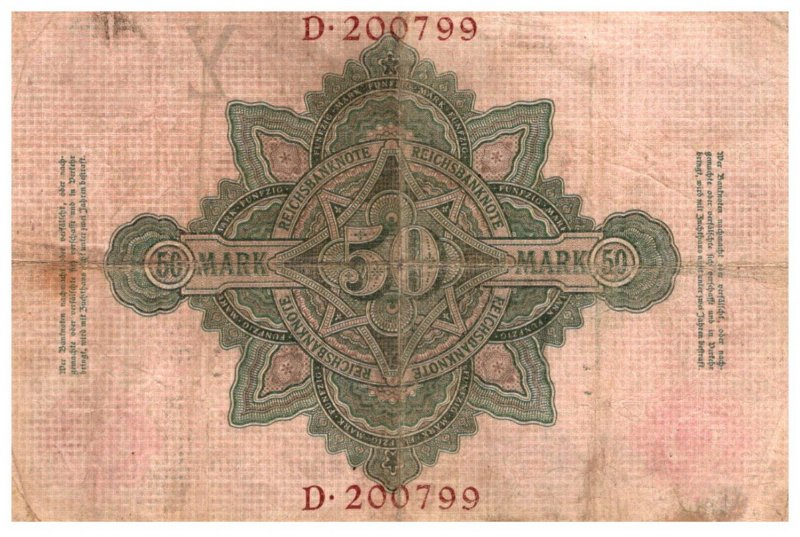 Germany Berlin May 10,1906 Funfzig Mark, Reichsbanknote