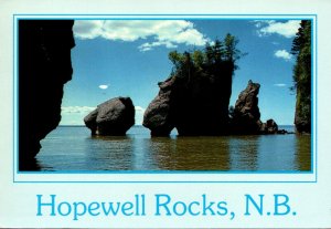 Canada New Brunswick Hopewell Cape Flower Pot Rocks 1989