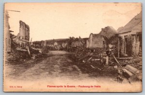 Army Infantry Postcard - WW1 World War 1 - Fismes after The War