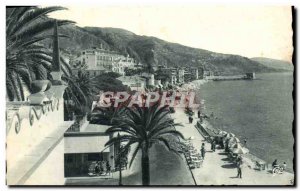 Old Postcard Menton The Promenade