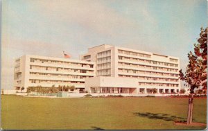 Vtg 1950s Veterans Administration Hospital Fresno California CA Unused Postcard