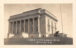 RPPC, Bismark ND North Dakota  LIBERTY MEMORIAL BUILDING~Canon  c1930's Postcard