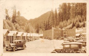 Port Angeles Washington Sol Duc Hot Springs Cottages Real Photo Postcard AA82369