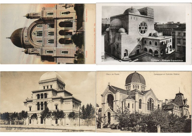 JUDAICA JEWISH 350 Vintage Postcards Incl. SYNAGOGUES (L3736)