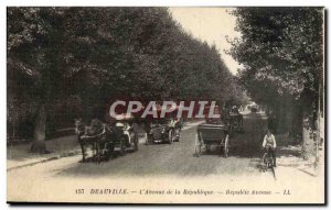 Old Postcard Deauville L & # 39Avenue of the republic