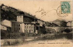 CPA Lodeve - Panorama du Pont de Celles (255608)