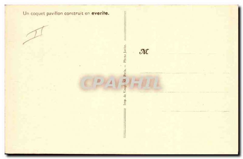 Old Postcard Advertisement A charming pavilion built in Everite