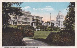 Rhode Island Providence Normal School And State Capitol