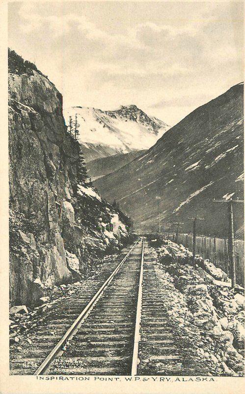 C-1910 Railroad Inspirational Point Alaska postcard 12683