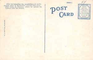 Home of the John D Rockefeller Ormond Beach FL Postcard