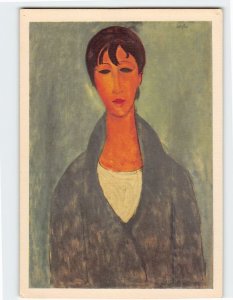 Postcard Young woman By Modigliani