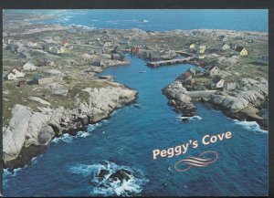 Canada Postcard - Aerial View of Peggy's Cove, Nova Scotia     RR3920